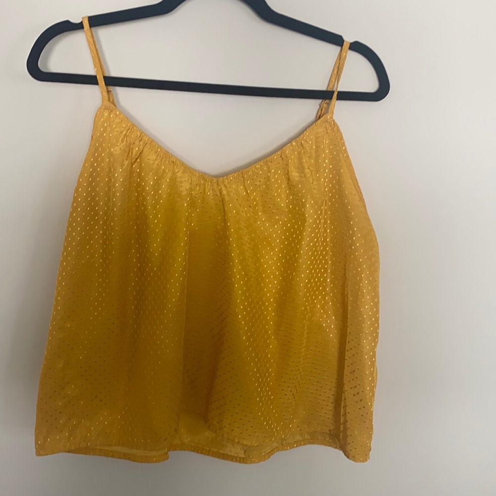Yellow crop top size L